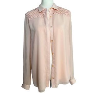 The Kooples blouse button down textured size Xs